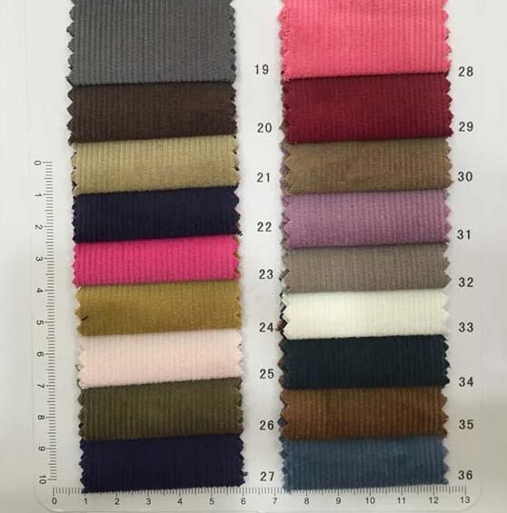Corduroy Fabric Made of 100% Cotton or 97%Cotton 3%Spandex