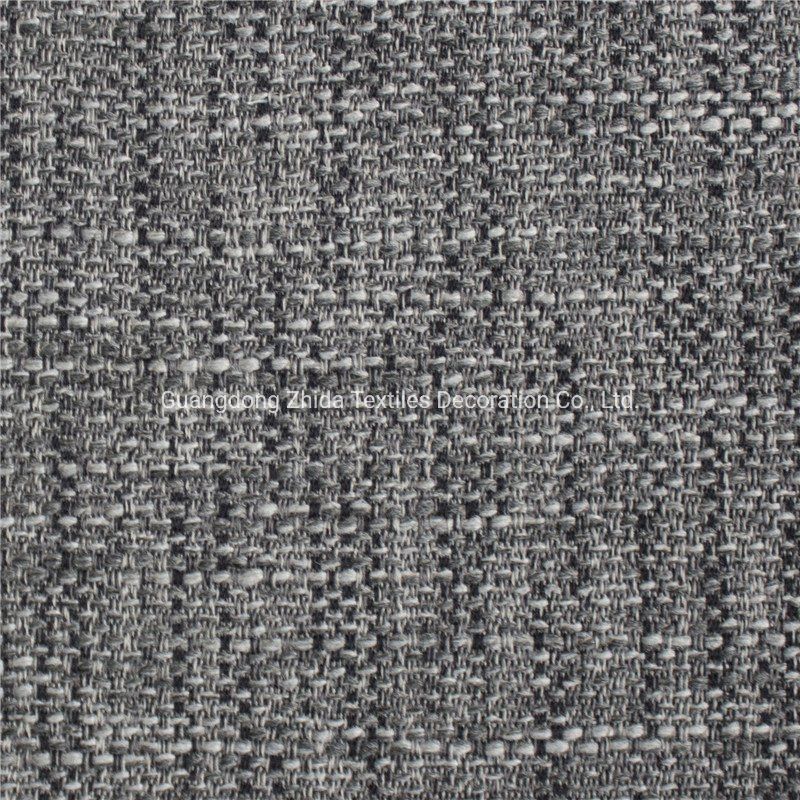 Two-Tone Polyester Texture Yard Dyed Upholstery Sofa Covering Fabric