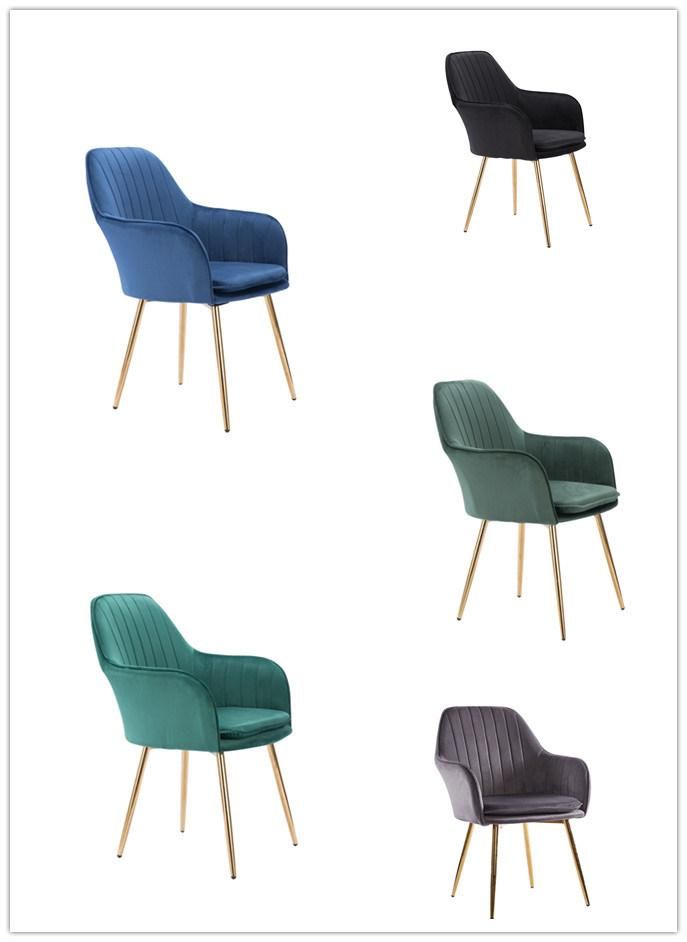 Hot Sale Velvet Dining Chair/Leisure Chair Safa Chair