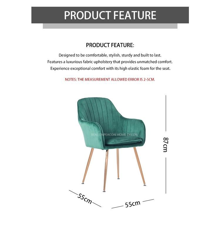 Luxury Mantis Fabric Metal Dining Chair