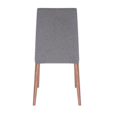 Factory Whloesale Wooden Fabric Dining Chair