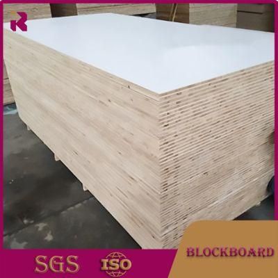 18mm Laminated Melamine Wooden Block Board / Blockboard