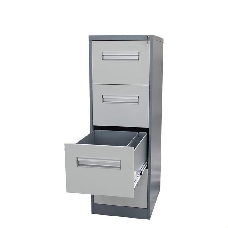 Hot Sale 4 Drawer File Stainless Office Metal Steel Filing Cabinet with Locking Drawers