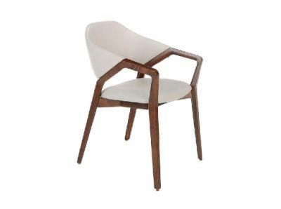 Modern Living Room Dining Room Restaurant Hotel PVC Fabric Leather Wooden Chair