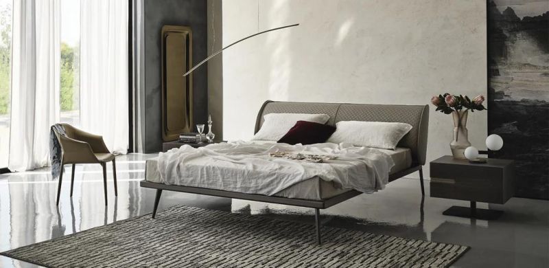 Ayrton Soft Bed, Latest Italian Design Bedroom Set in Home and Hotel Furniture Custom-Made