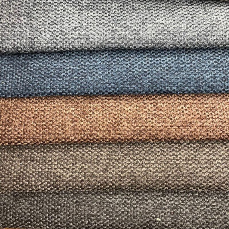 100%Polyester Furniture Fabric Fake Linen Sofa Fabric (Ligo)