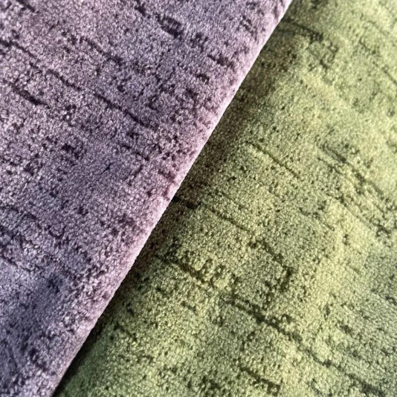 Jacquard Woven Velvet 53%Viscose 23%Cotton 24%Polyester Cut Pile Velvet Highend Velvet with Ready Stock Furniture Fabric Upholstery Fabric (DN)
