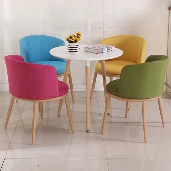 Comfortable Dining Hotel Chairs Restaurant Furniture Leather Accent Dining Chairs