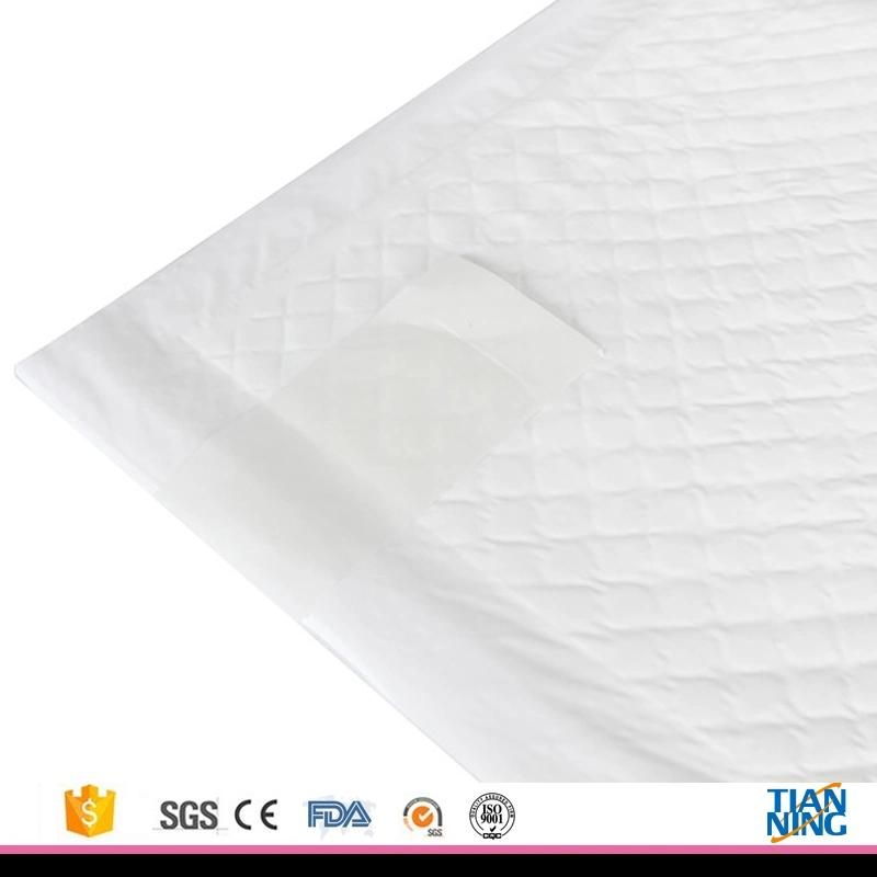 Underpad Bed Mat 5 Layers High PE Film Hot Sell Super Care High Absorbency Disposable Dignity Sheet Adult Bed Pads 60*40, 60*60, 60*90 Hospital Bed Pads