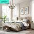 Linsy China Double Modern Fabric Bedroom Furniture King Bed Rax2a