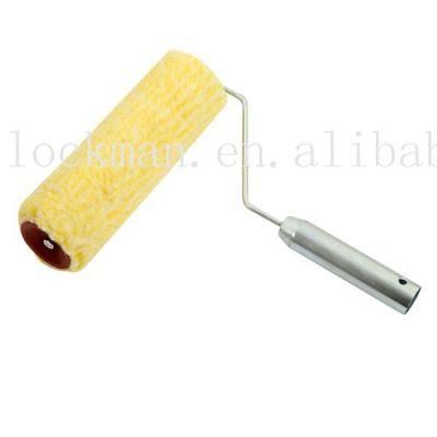 Yellow Color Acrycil Fabric Iron Handle Paint Roller (SG-041R)