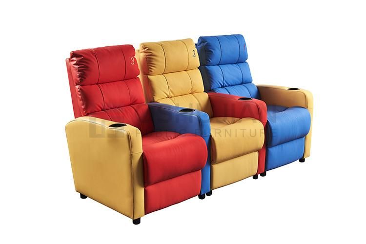 Hot Sale Color Matching Sofa Customized Cinema Seat Reclining Theater Chairs