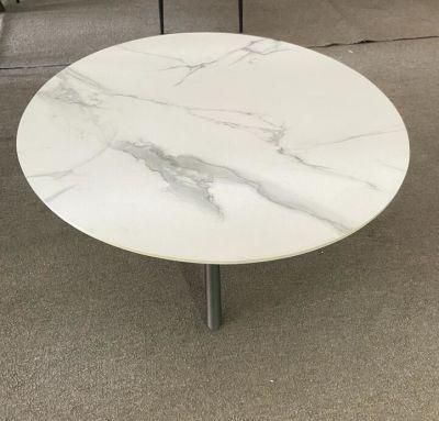 Factory Direct Wholesale Round White Marble Top Coffee Table