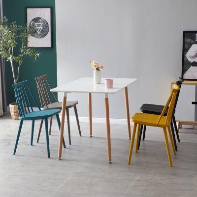 Morden Nordic Picnic Plastic Stool Dining Room Chair Set