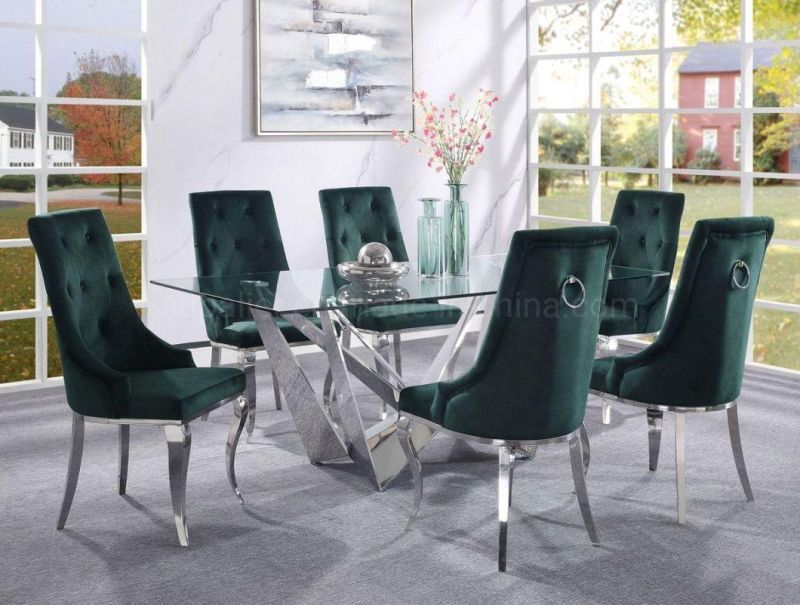 Contemporary American Style Fabric Dining Chairs for Restaurant Home Furniture