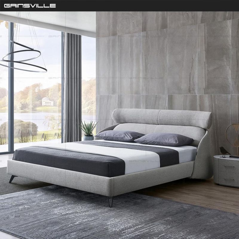 Best seller Modern Bedroom Soft Upholstery Bed Fabric Bed in new fashion unique design