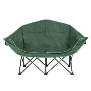Outdoor Camping Folding Double Moon Chairs for Camping, Fishing, Beach, Picnic and Leisure Uses