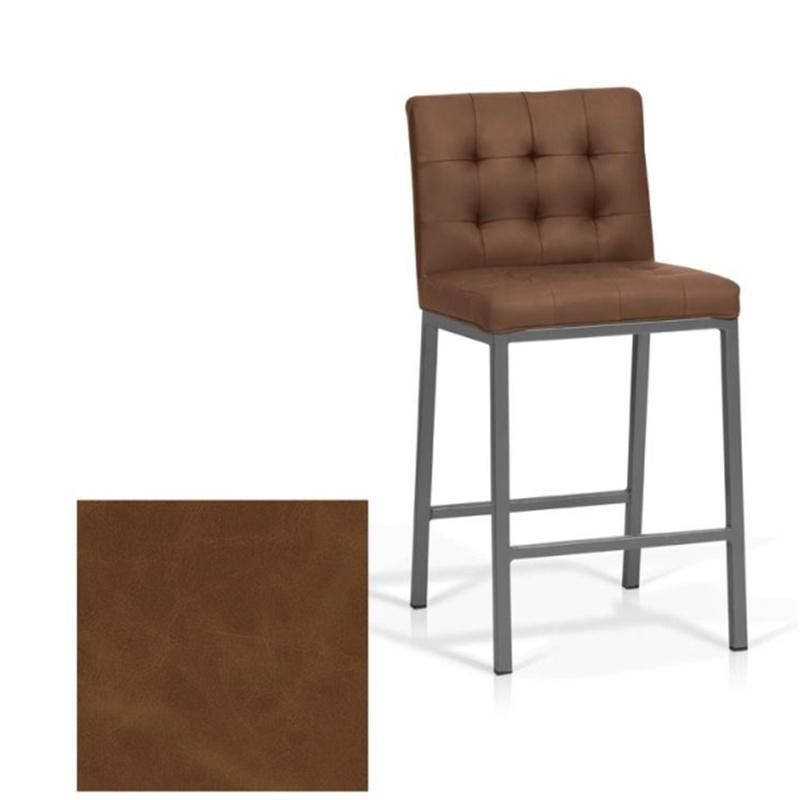 Fabric Upholstery Metal Legs Modern Club Furniture Bar Stool Chair