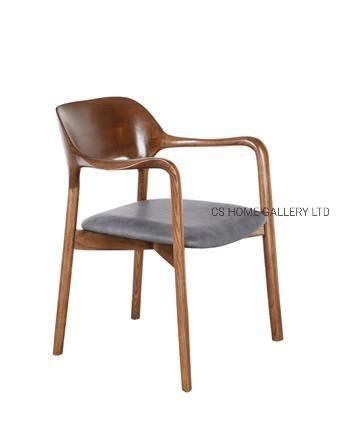Customized PVC Fabric Arm Chair Living Room Chair High Back Modern Dining Chairs