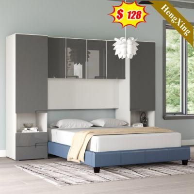 Traditional Modern Home Hotel Bedroom Furniture Wooden Storage Bedroom Set Sofa Bed King Wall Bed (UL-22NR8044)