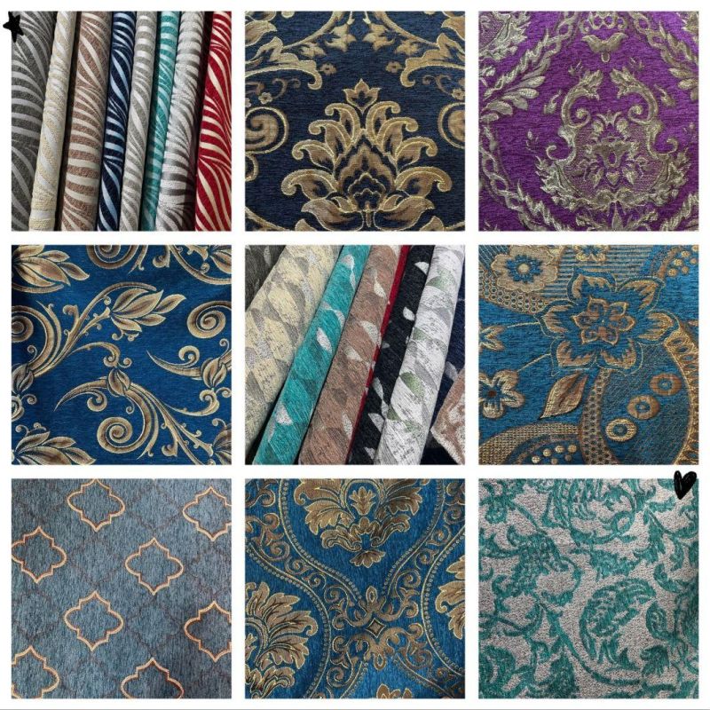 100%Polyester Chenille Fabric Jacquard Fabric Sofa Fabric Upholstery Fabric Furniture Fabrirc for South America (CH004)