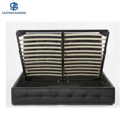 High Quality Bedroom Furniture Cheap Lift up Storage Fabric Double Bed