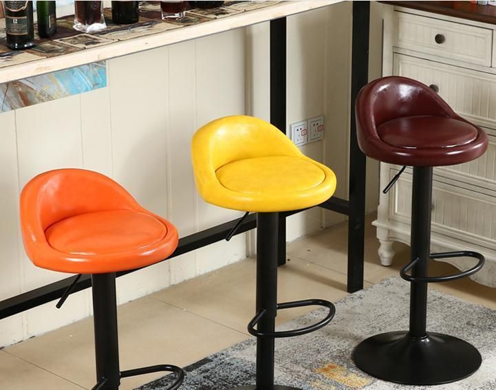 Colorful Design Comfortable Good Quality Stackable Metal Hotel Bar Chair