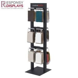 3 Layer Customized Floor Metal Fabric Display Rack for Retail Store