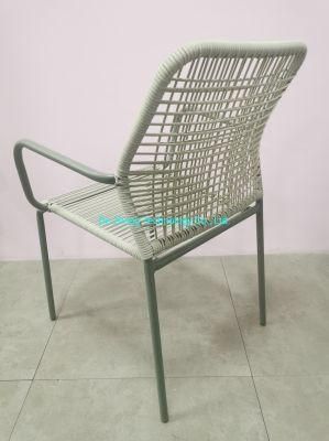 Wholesale Price Aluminum PE Rattan Handcraft Dining Sets 4 Chairs Patio Garden Rattan Modern Balcony Furniture Outdoor