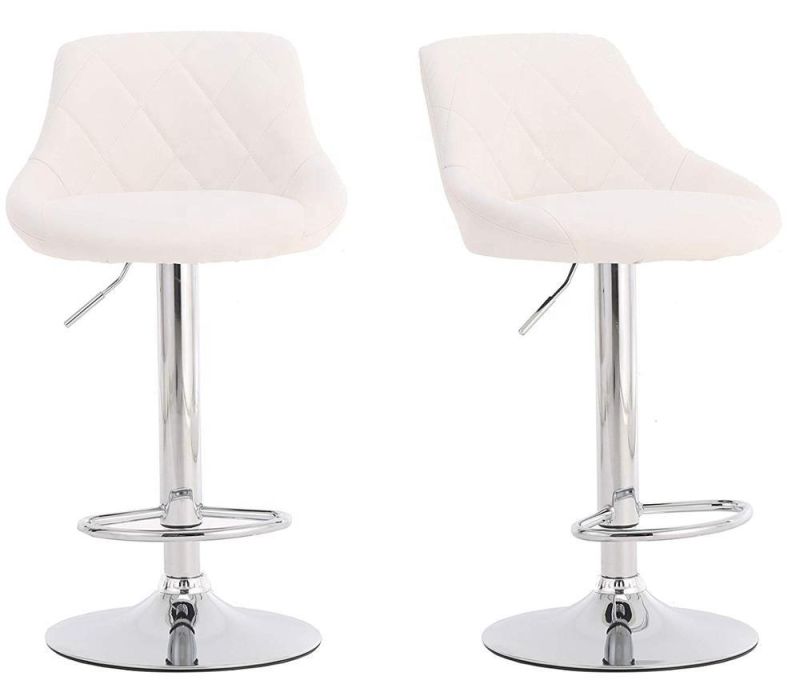 Fashion White Style Aluminum Bar Chair Bar Stool High Chair