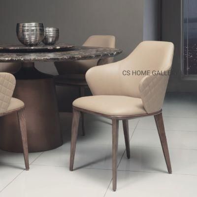 Modern Luxury Indoor Dining Chair Hotel Restaurant PVC Fabric Dining Chair