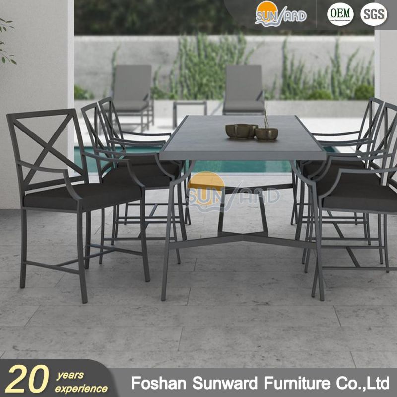 Aluminum Dining Set Garden Furniture Balcony Dining Room Furniture Sets Patio Outdoor Furniture