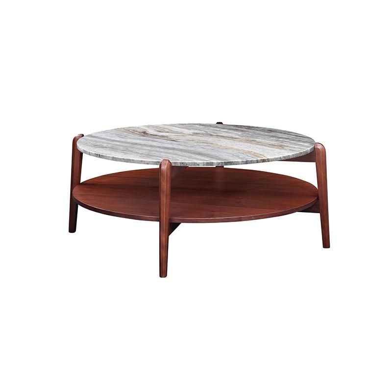 Foshan Factory Wholesale Home Living Room Furniture Modern Round Coffee Table Marble Top Center Tea Coffee Table