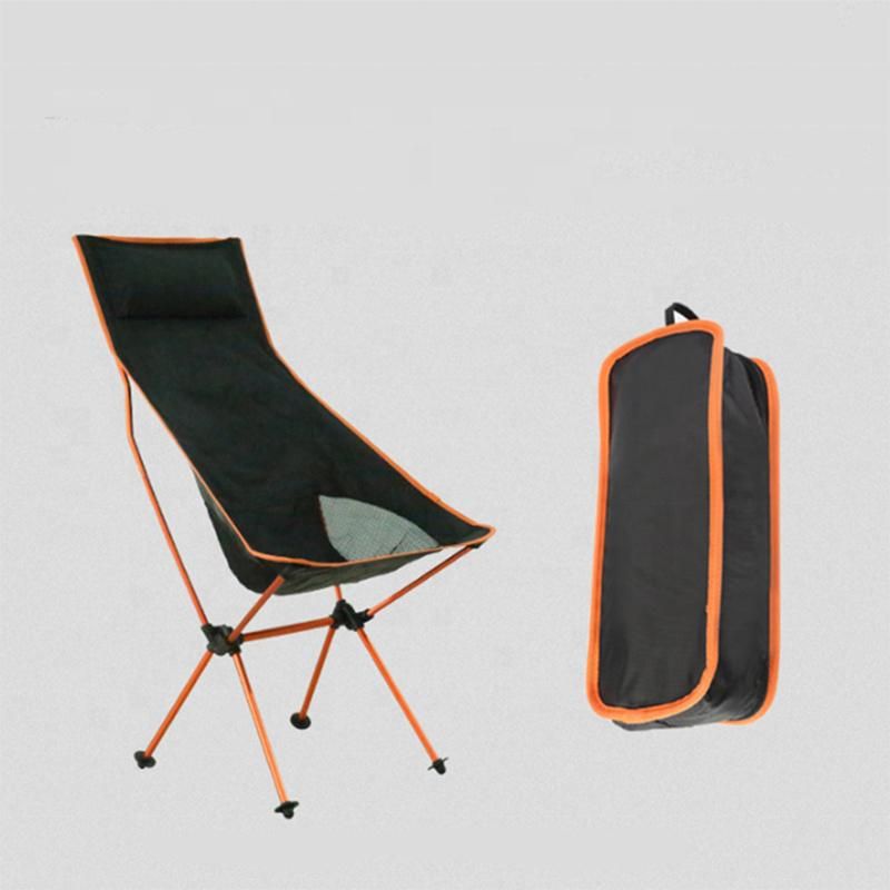 Outdoor Camping Folding Chair Ultralight Portable Fishing Beach Moon Chairs Camping Travel Picnic Tools Ultralight Folding Chair Esg15096