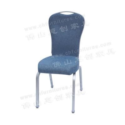 Modern Aluminum Outdoor Balcony Dessert Shop Cafe Restaurant Swing Back Church Chair with Connecting Buckle