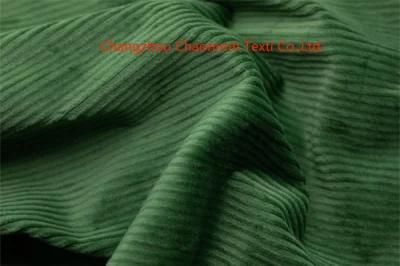 Fashionable Textile Dyed 98%Cotton 14W Organic Stripe Corduroy Fabric for Sofa Home Textile Garment
