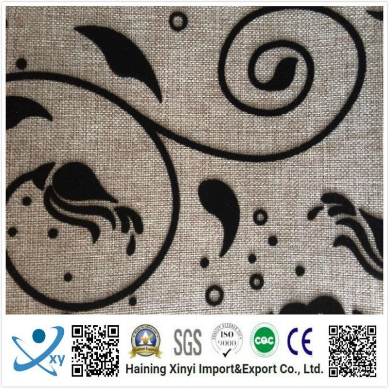 China Supplier Classical Fashion Soft Sofa Velvet Flocking Fabric