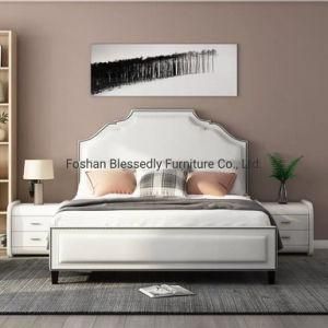 Leather Bed Hotel Luxury Fabric Bed Bedroom Furniture King Bed