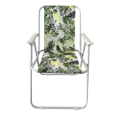 Spring Folding Chairs Beach Picnic Dining Metal Folding Camping Chair