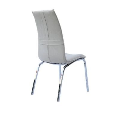 Home Outdoor Furniture Sofa Fabric Electroplating Steel Dining Chair for Living Room Hotel Restaurant