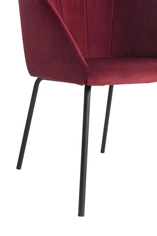 Luxury Home Furniture Cheap Price Fabric Velvet Modern Dining Room Chairs