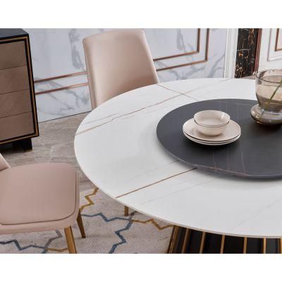 Wholesale Dining Room Restaurant Modern Fashion Round Table Dining Furniture Set