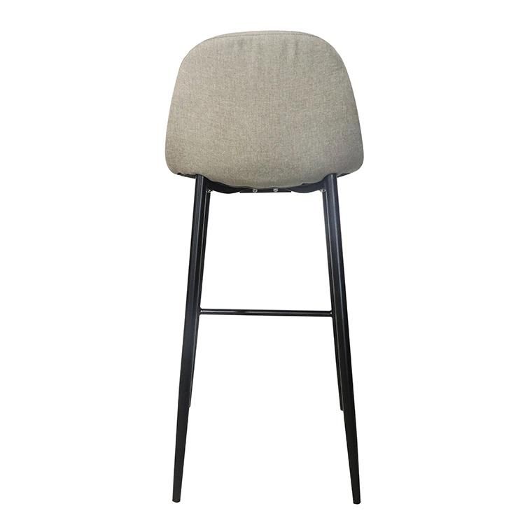 Wholesale Comfortable Home Furniture Dining Room Cheap Metal Fabric Chair Bar Stool