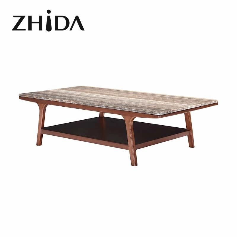 New Design Mable Coffee Table Wine Coffee Table with Wood Frame