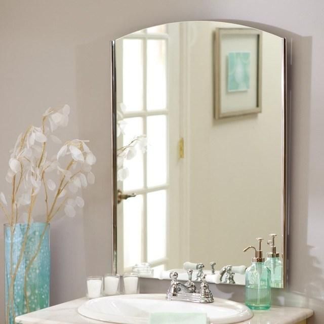 Qingdao Decorative Bathroom Silver Safety Mirror with Vinyl Backed Film (SMI-SM020)