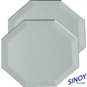 Good Water and Acid Resistant Silver Coated Bathroom Mirror with Polished Beveled Edge