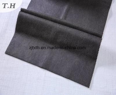 2017 Furniture Upholstery Fabrics Suede Hot Stamping Skill