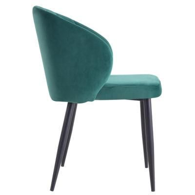 New Design Multi Color Modern Leather Soft Velvet Dining Chairs Hotel Restaurant Velvet Dining Chairs