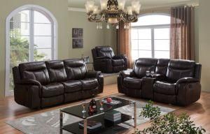 Modern Living Room Leather Fabric Sofa (E-3739)
