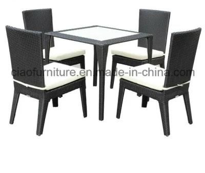 Cheap Wicker Patio Rattan Ding Set 4 PCS Chair